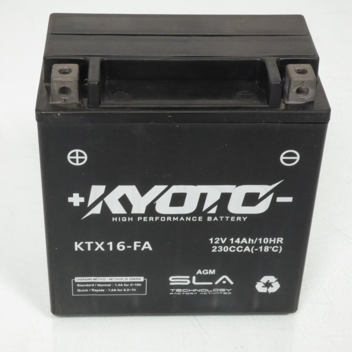 Batterie SLA Kyoto pour Moto BMW 1600 K B 2017 à 2020 YTX16-BS / 12V 14Ah Neuf