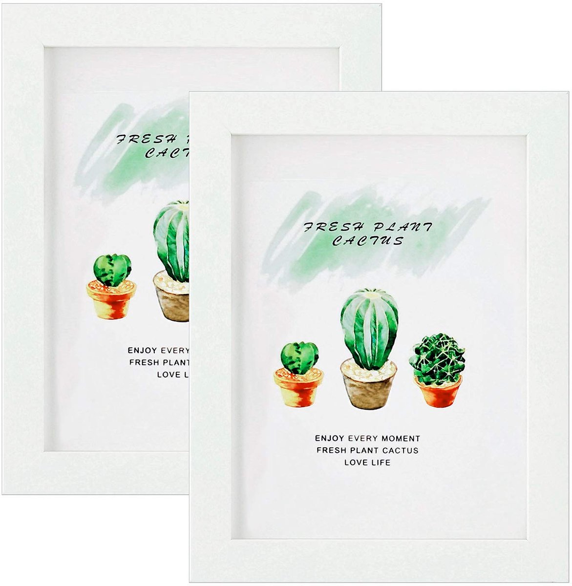 Fotolijst 6x8 inch - Wit MDF Frame - 2 Pack voor Tafelblad en Muur - Perfect voor jouw foto’s - ShopVlot
