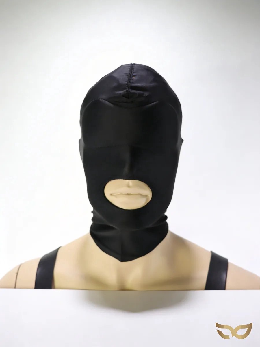 MySecretNL Bivak - Masker - Zwart - Mond open
