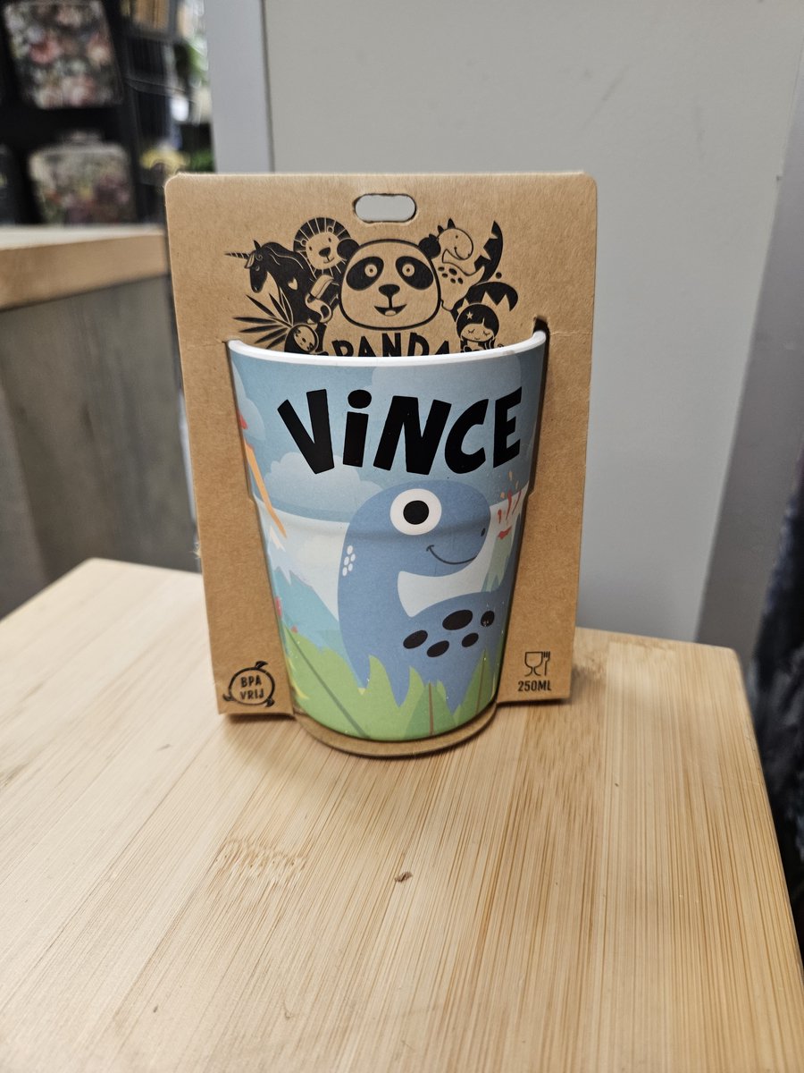 Beker - Naam - Vince - Melamine - 250 ML
