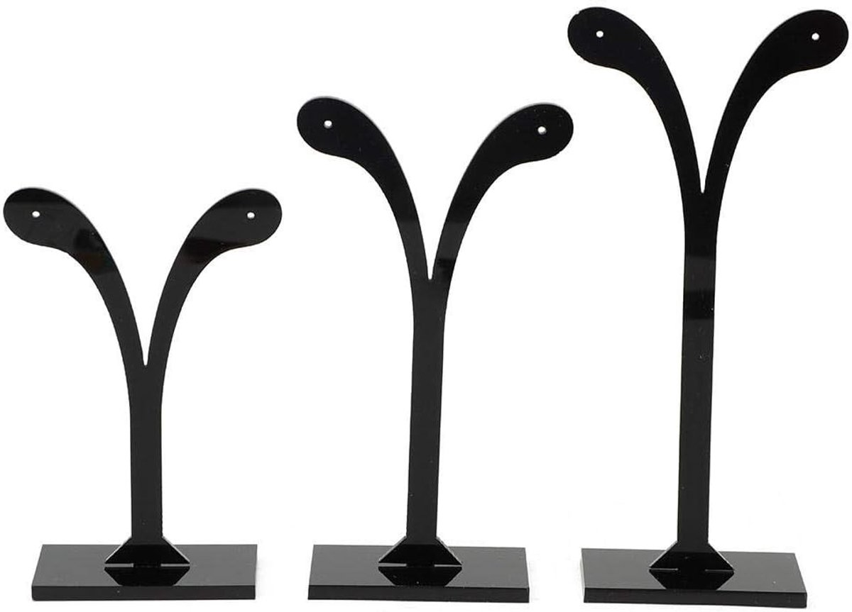 Pongnas 3-Delige Display Houder Voor Oorbellen Sieraden en Sieraden Organizer - ShopVlot
