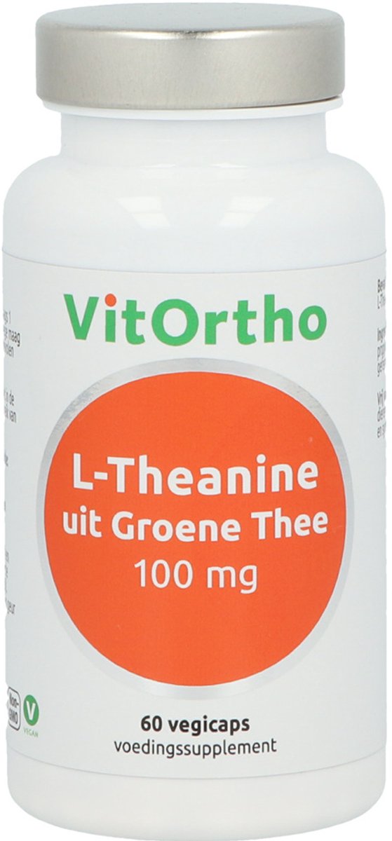 VitOrtho L-Theanine uit Groene Thee 100 mg (60 vegicaps)