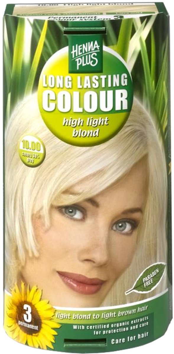 Hennaplus Long Lasting Colour 10.00 High Light Blond 100ML