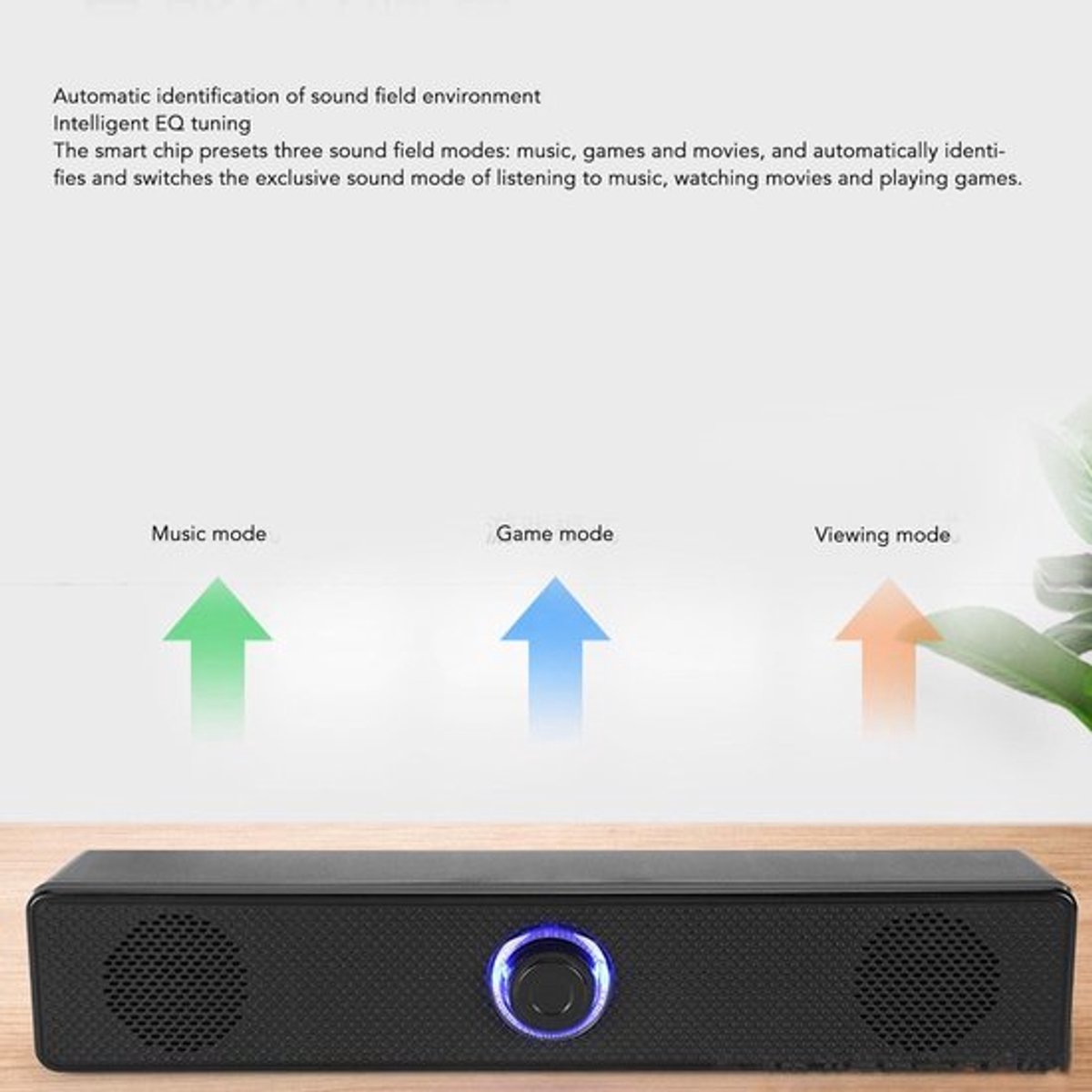 Onf3 - USB-aangedreven Desktopluidsprekers - HiFi Mini Soundbar