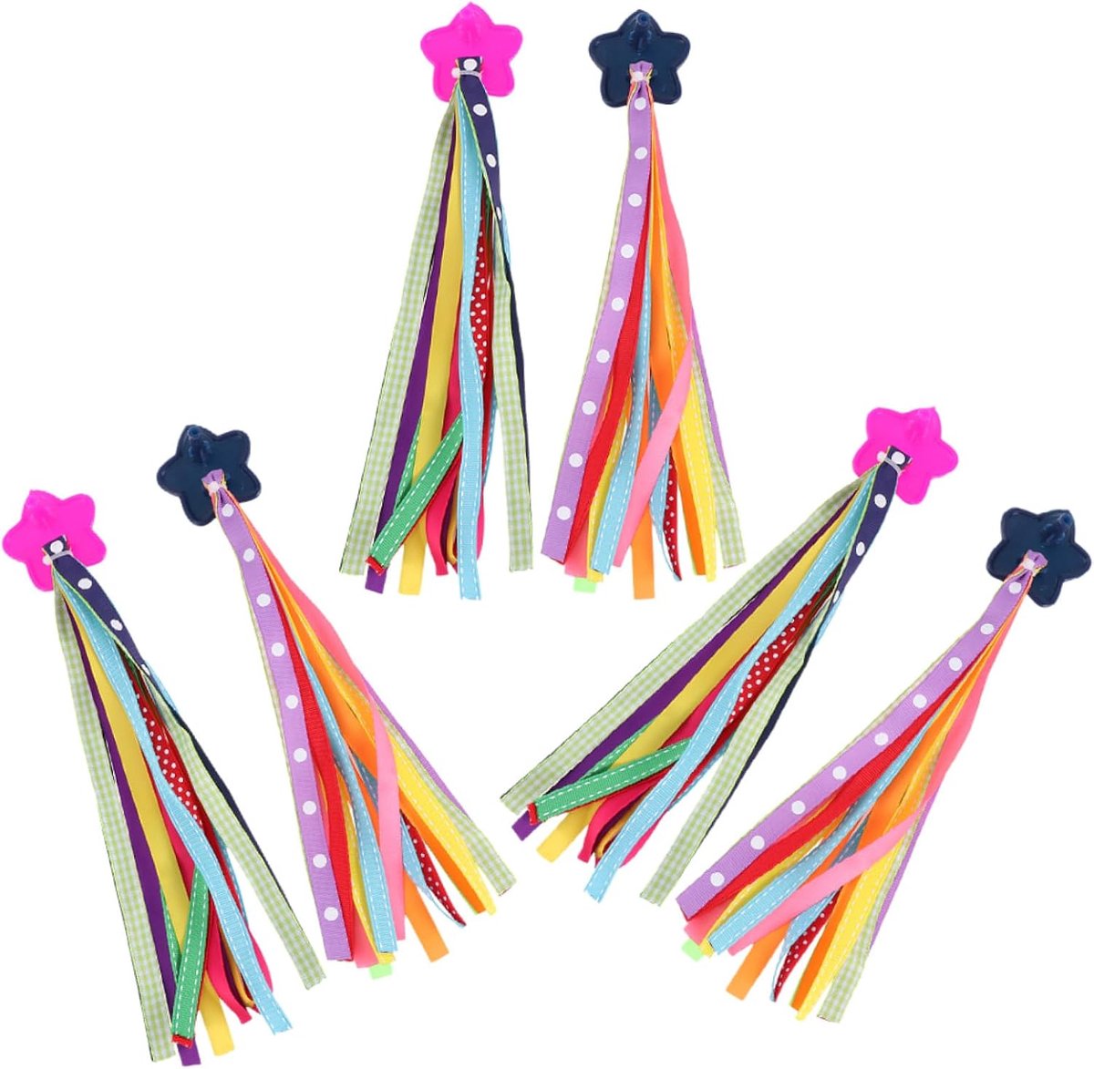 Stuurkwastjes Kinderen - Scooter Streamers - Fiets Versieren - Zachte Stof - 4.75X27CM - Gekleurd
