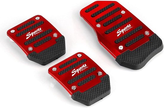 Auto Pedaal Covers - Antislip Pedaal Set - Verbeterde Controle - Anti-slip Oppervlak - 3 stuks - Zilver — afbeelding 4