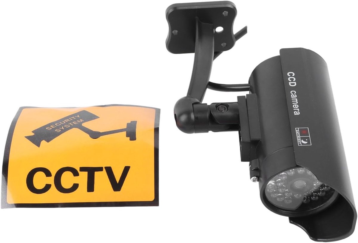 Nep Beveiligingscamera - Dummy Camera Gesimuleerd Systeem - Diefstal Afschrikken - Realistisch Ontwerp - 15 x 12 x 7 cm