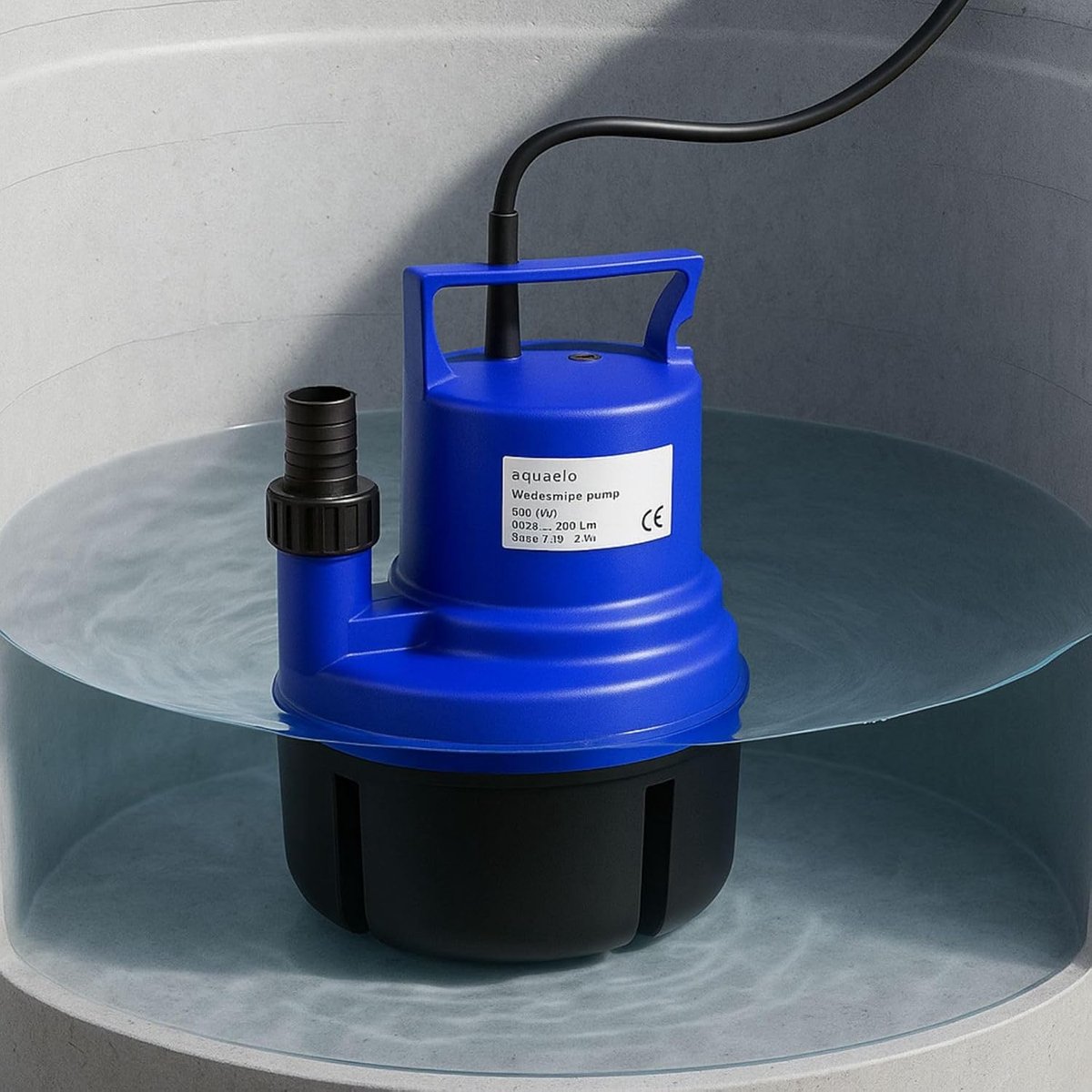 Dompelpomp - Waterpomp Tuin - Tuin Bewatering - Krachtige Capaciteit - 3500 Liter/Uur - Zwart