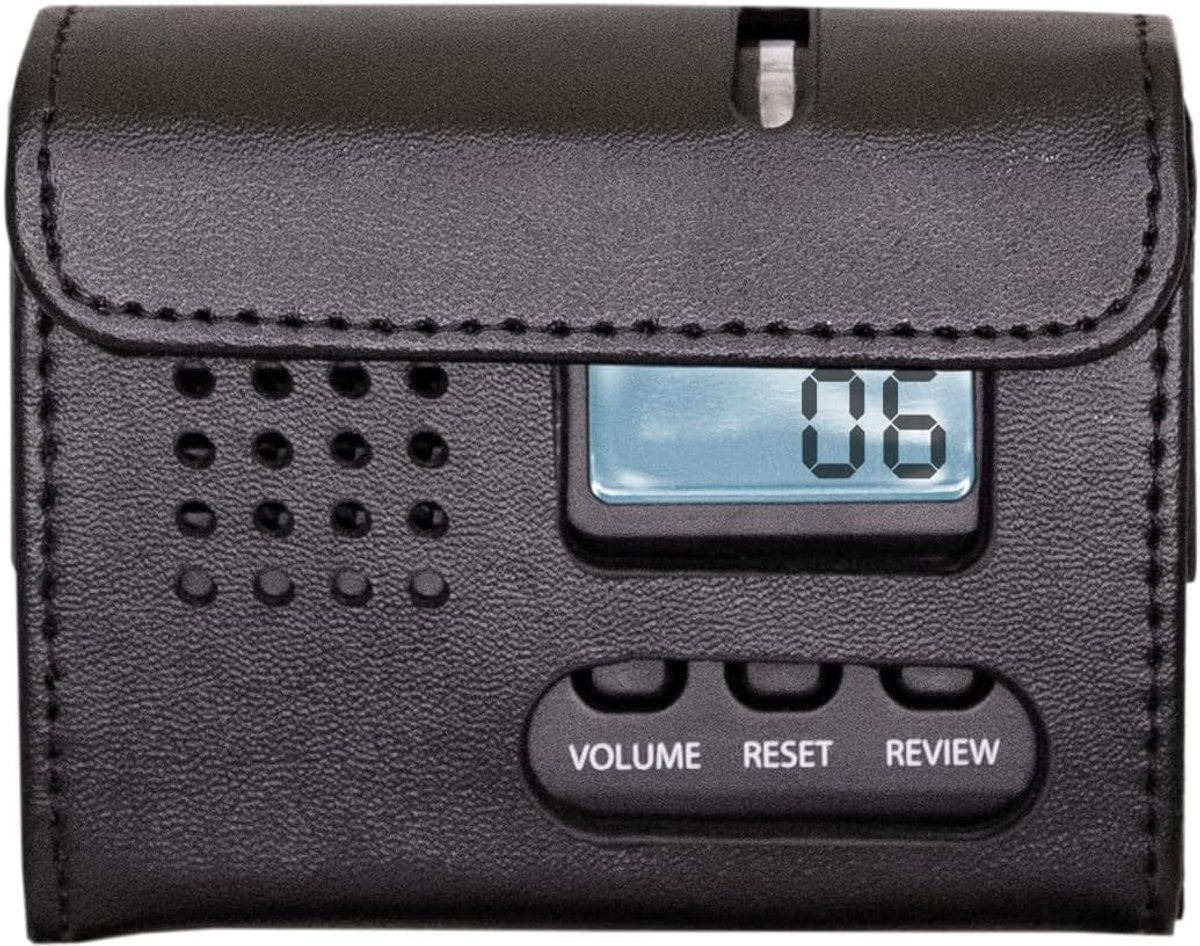 Draagbare Pager - Draadloze Ontvanger - Personeel Waarschuwen - LCD Display - 10.4 x 7.7 x 4.8 cm - Zwart