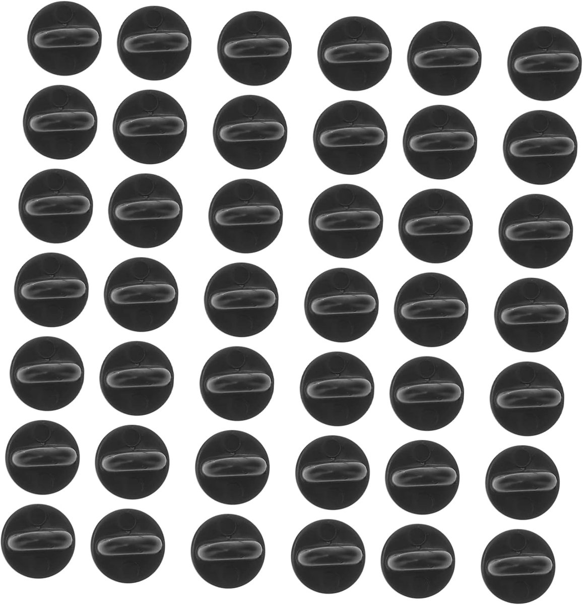 Rubberen Pin Doppen - Pin Houders - DIY Projecten - Zachte Rubber - 1.1 cm - Zwart