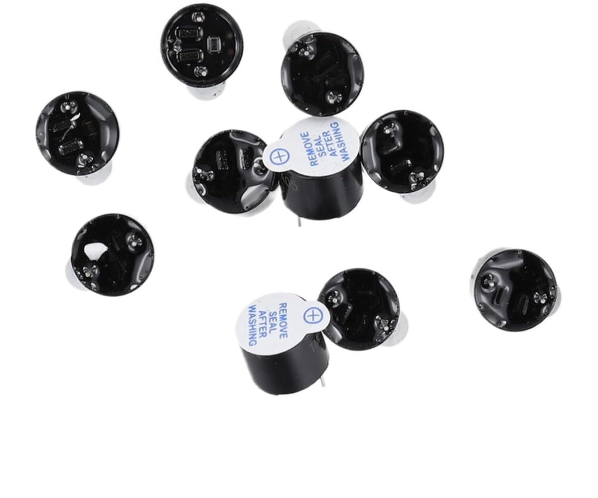 Actieve Zoemer - Elektronische Zoemer Module - Alarm Meldingen - Continue Pieptoon - 12 x 95 mm - Zwart