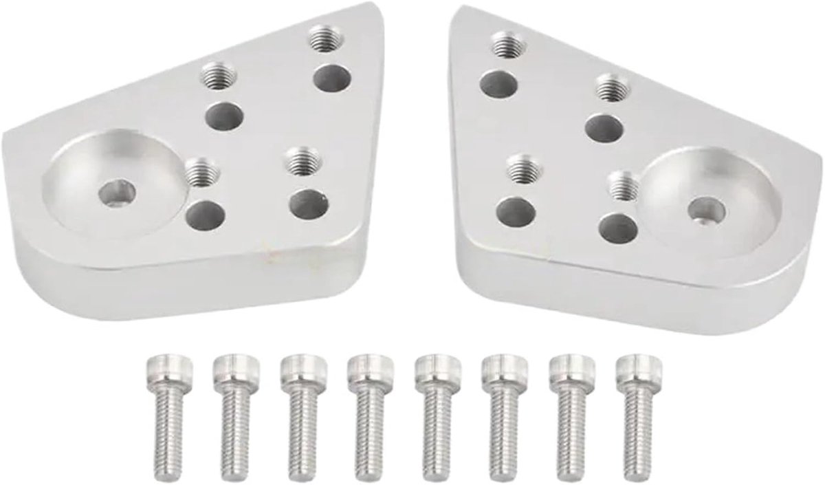 Motor Stuurverhoger - Riser Blok - Comfortabel Rijden - Verstelbare Riser - 2 Stuks - Zwart