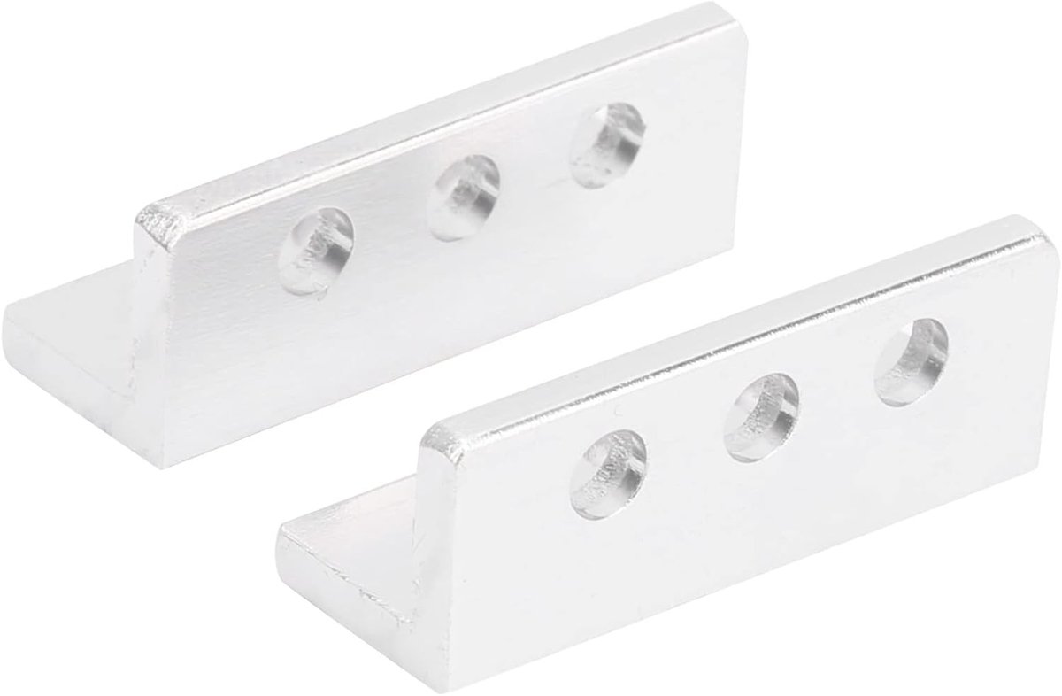 Robotisch L-profiel - Aluminium constructie - Robotbouw projecten - Nauwkeurig ontwerp 3 gaten - 12x12x32 mm - Aluminium