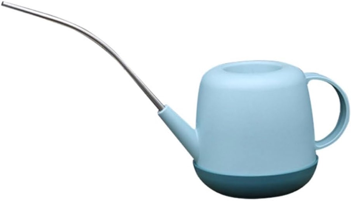 Gieter met lange tuit - Waterkoker planten - Planten water geven - Ergonomische handgreep - 1 liter - Blauw