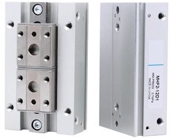Pneumatische Vingercilinder - Glijgeleidingsrail Klembek - Industriële Automatisering - Precisie Klembeweging - 12D2 - Metaal