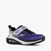 Skechers Microspec Max Velocity jongens sneakers blauw grijs - Maat 27