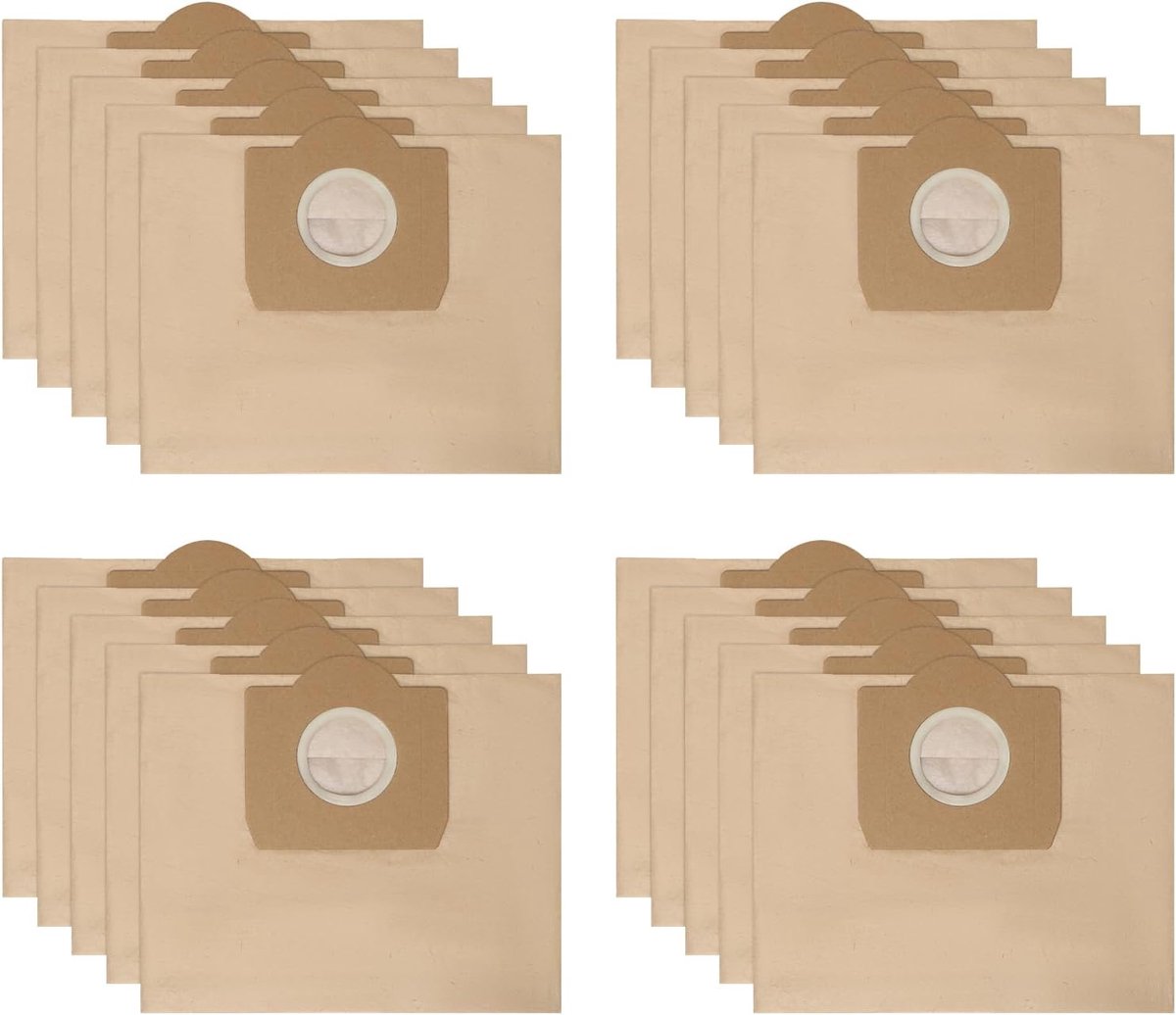 20 Stofzuigerzakken geschikt geschikt voor Kärcher WD3/MV3/2201/2204/2504 Stofzuigers, Alternatieven geschikt geschikt voor filterzakken 6.959-130.0