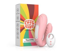 PureVibe® TouchMe Remote Vibrator - Duo Koppel Vibrators voor Vrouwen - Fluisterstil & Discreet Stimulator - Clitoris & G-spot Stimulator - Seksspeeltjes - Erotiek Sex Toys voor koppels - Roze
