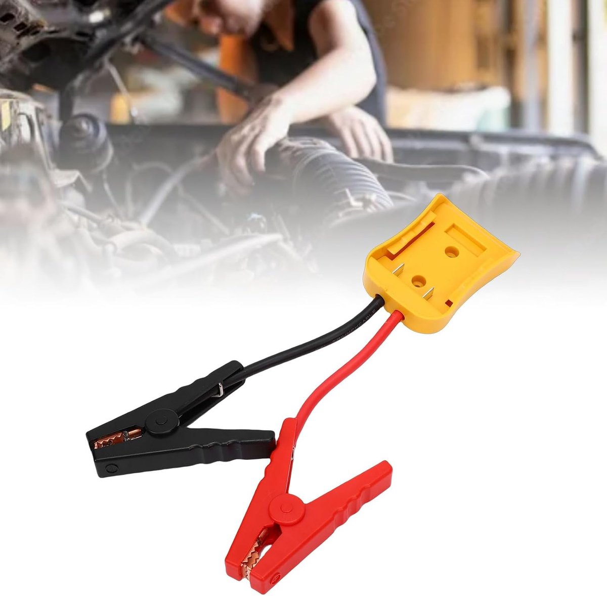Auto startkabels - Noodstartkabel - Accu starten - Hittebestendig siliconen - 8AWG - Zwart