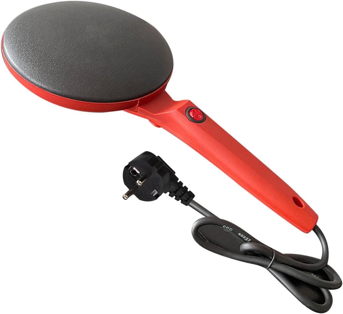 Elektrische Tortilla Maker - Pannenkoeken Bakplaat - Thuis Koken - 800W Snel Opwarmen - 46x26x9 cm - Rood