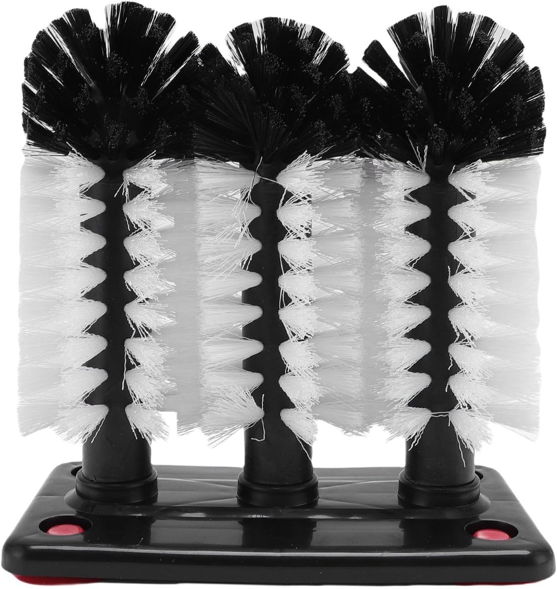 Bekerreiniger - Glasborstel - Snel Glazen Wassen - Sterke Zuigbasis - 30x26x10 cm - Zwart