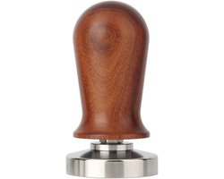 Koffie Tamper - Espresso Pers - Consistente Extractie - Houten Handvat - 51MM - Bruin