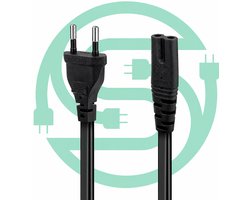 C7 Voedingskabel - 5 Meter Power Kabel - Randaarde AC Stekker | Computer LCD monitor en TV scherm PS1 / PS2 / PS3 / PS4 Slim / PS5 / Saturn / Radio / Speaker / Printer | Voedings kabel | Apparaat snoer