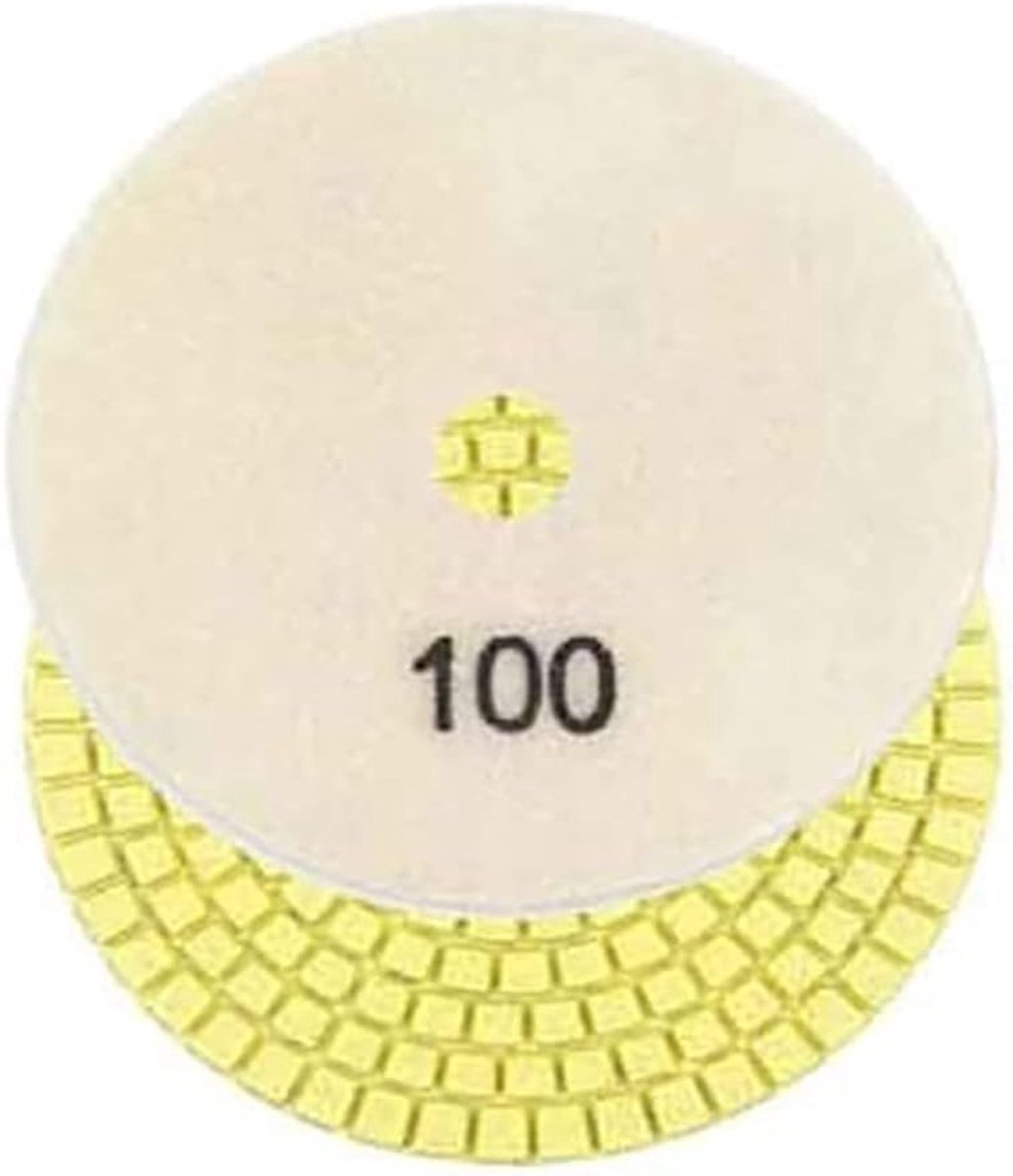Diamant Polijstpad - Schuurschijf Nat - Steen Bewerken - Hoge Kwaliteit - 4 Inch - Meerdere Kleuren