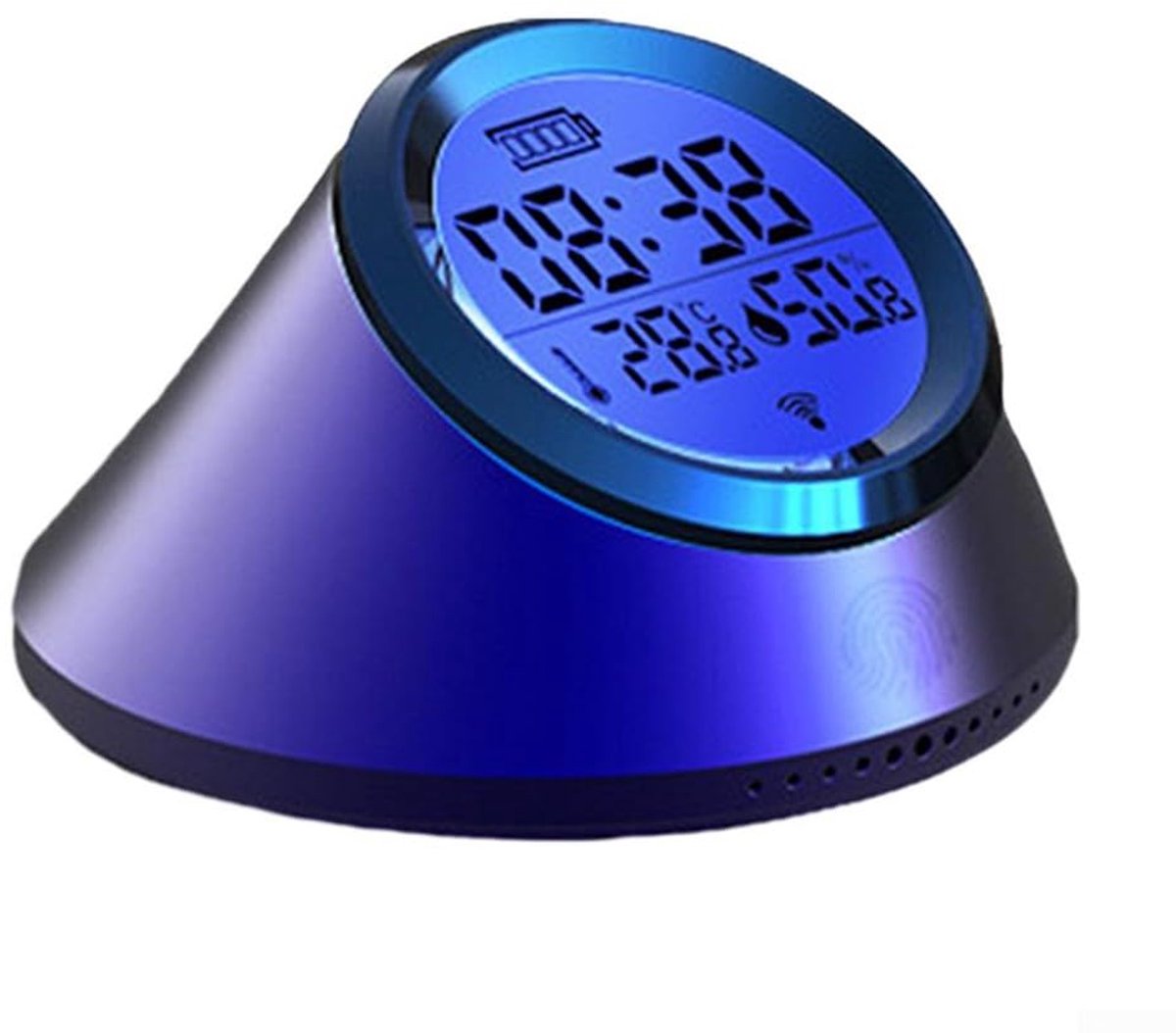 Intelligente Klok - Sensor - Klimaat Bewaken - LCD Scherm - 13cm - Blauw