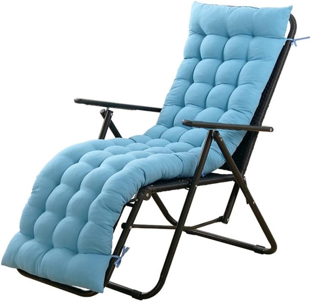 Tuinkussen Ligstoel - Terraskussen Bankkussen - Buiten Ontspannen - Extra Dik Comfort - 48x120cm - Stijl1