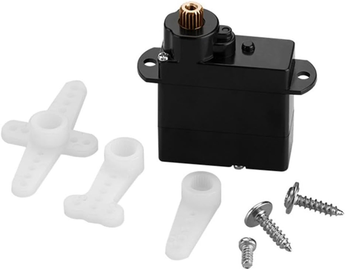 Miniatuur Digitale Motor - RC Motor Modelbouw Motor - Robotica en Drones - Metal Gear Transmissie - 4.3g - Zilver