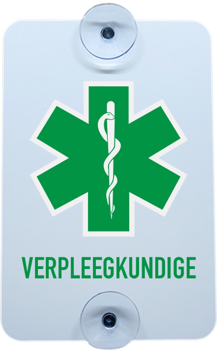 Autobord Logo - Verpleegkundige - 10x15cm - voor zorgpersoneel