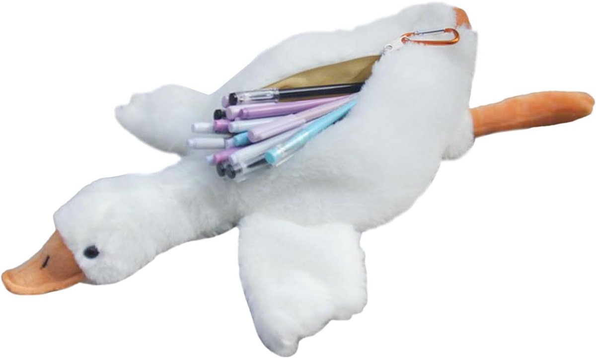 Pencilkoker Schattig - Pennenetui Dieren - School Benodigdheden - Zacht Pluche Materiaal - 38 x 26 cm - Enkel Kenmerk