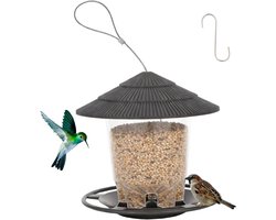 Hanging Bird Mix Seed Feeder - Dieren - Vogelvoeding voor Buiten - Tuin - Zaadmengsels - Zonnebloemharten - Pinda's - Voedsel voor Dunnocks - Spreeuwen - Roodborstjes - Kleine Vogels - Grijs
