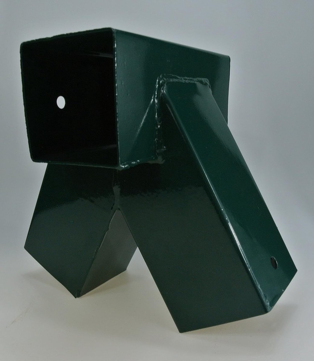 Schommelverbinder - Houtverbinder - Schommelbouw - Gepoedercoat staal - 92x92x92 mm - Groen