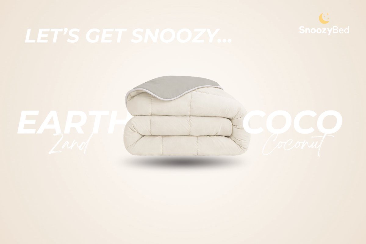 SnoozyBed Earth & Coco - Hoesloos Dekbed Zonder Overtrek - Wasbaar - Licht Zomerdekbed