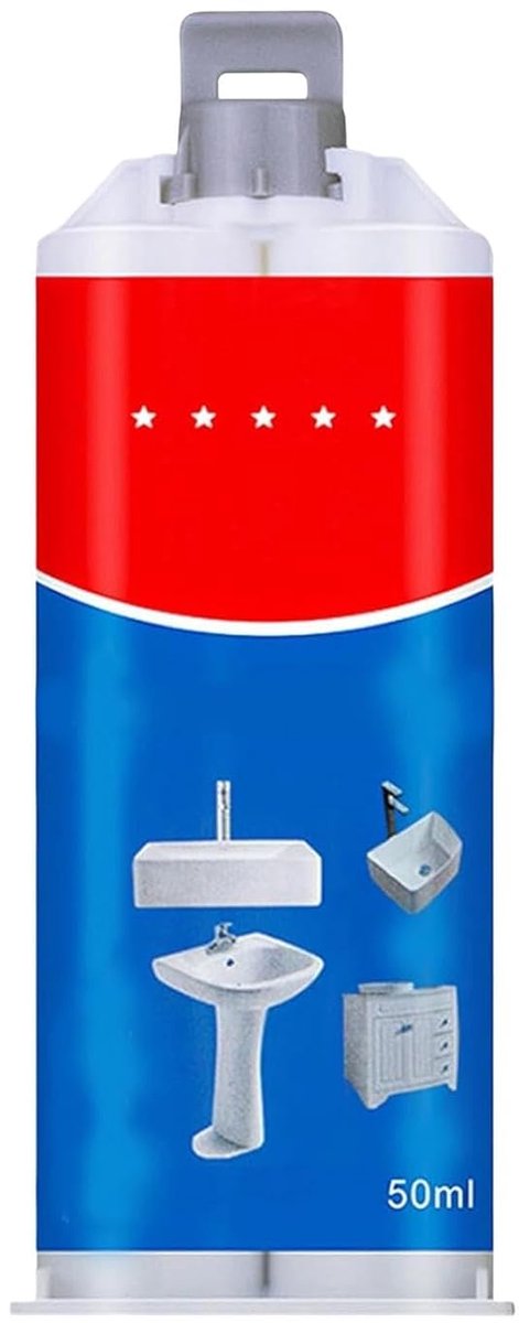 Tegelreparatiepasta - Gatvuller Voegenvuller - Tegels Herstellen - Glanzende Afwerking - 50 ml - Wit