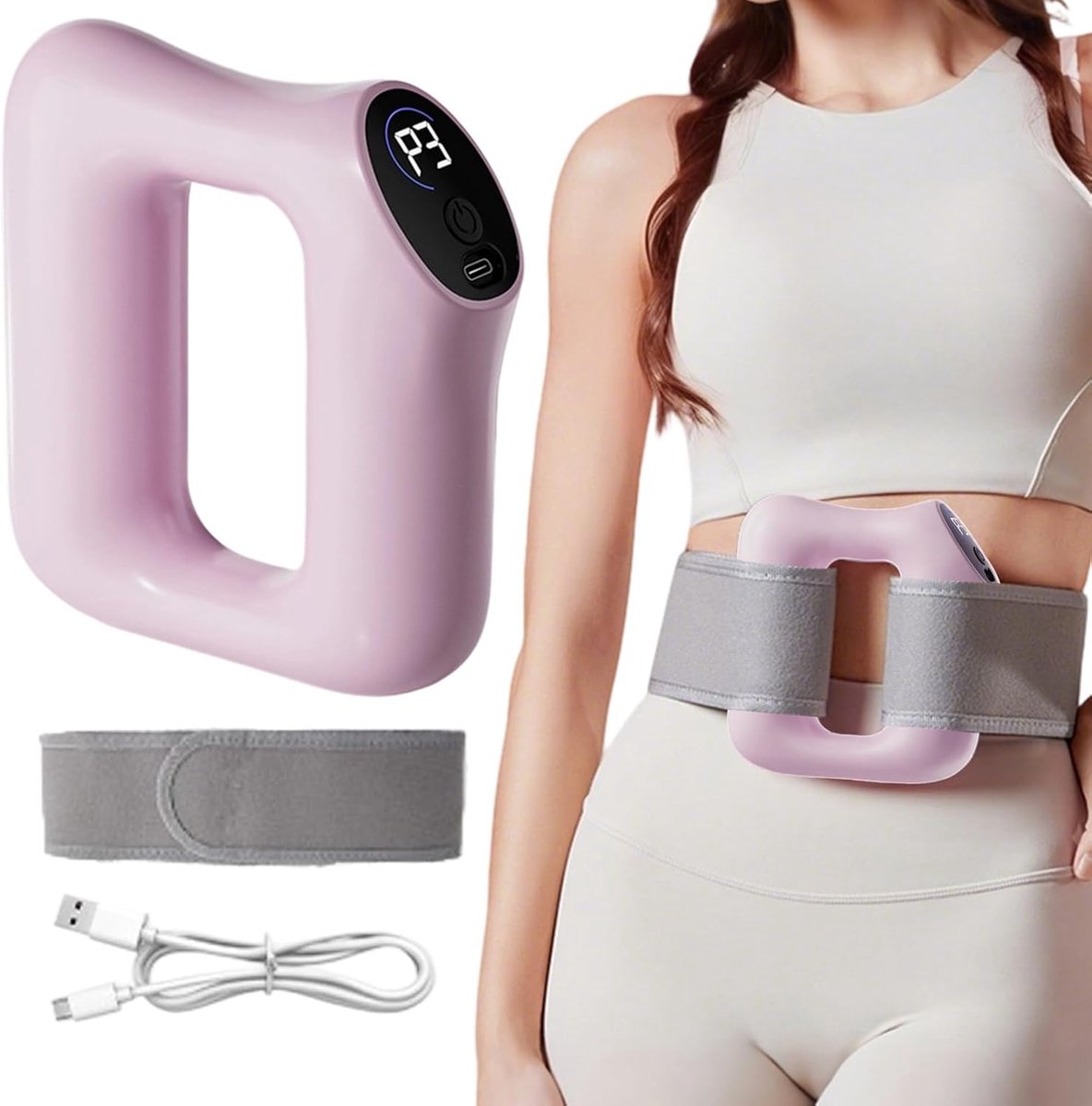 Anti Cellulitis Massage Apparaat | Elektrisch Massageapparaat Voor Heel Lichaam - USB Oplaadbaar Lichaamsvormend Apparaat voor Gym Zwangerschap Rug Workout Spa Reizen Herstel Arm Verjaardag Taille