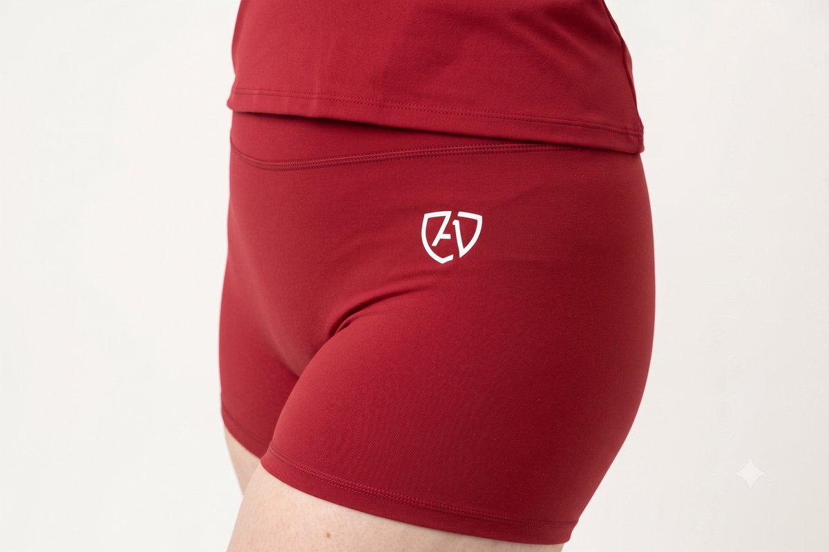 Ampora High Waist Sport Shorts Dames - Butt Scrunch & Seamless - Naadloos Sportbroekje - Ademend & Sneldrogend -