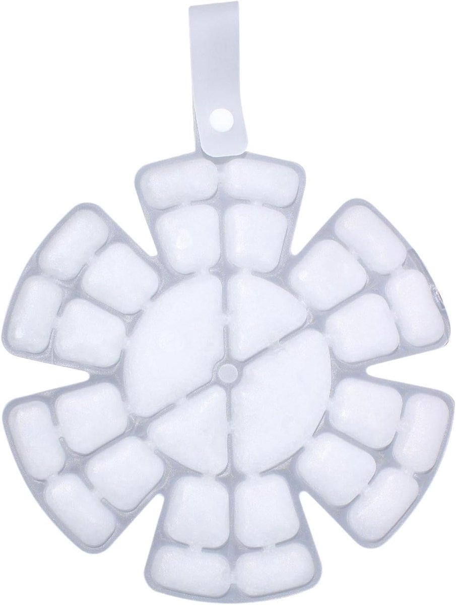 Koel Hoofd Inzetstuk - IJs Gel Pad - Warmte Ontlasting - Faseverandering Materiaal - 75 inch Diameter - Wit