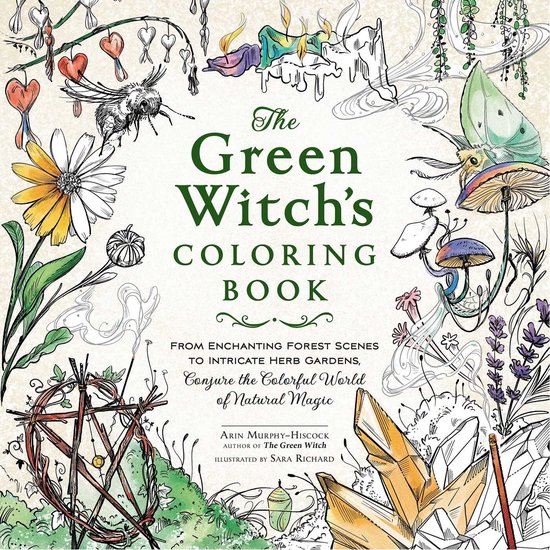 Green Witch Witchcraft Series-The Green Witch's Coloring Boo ... - cover