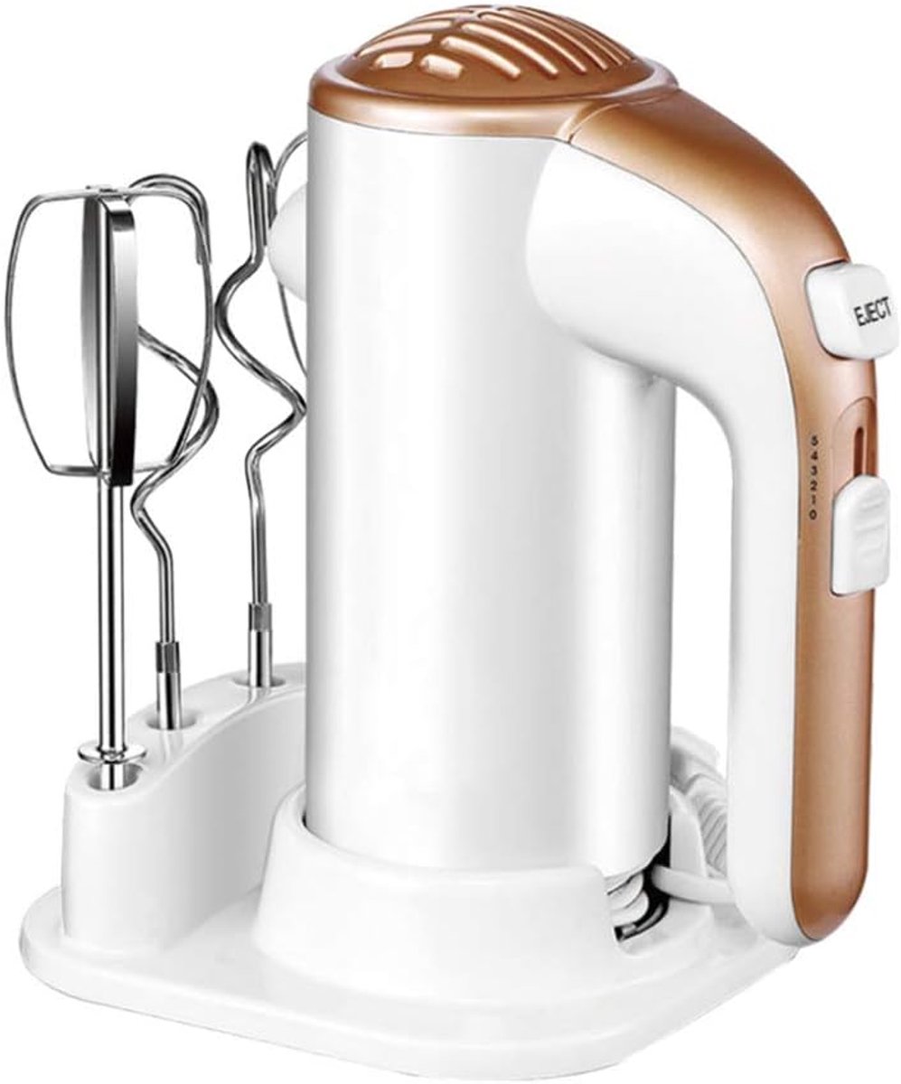 Elektrische Handmixer Keukenmixer Bakken en Mixen 5 Snelheden Turbo 200W Wit