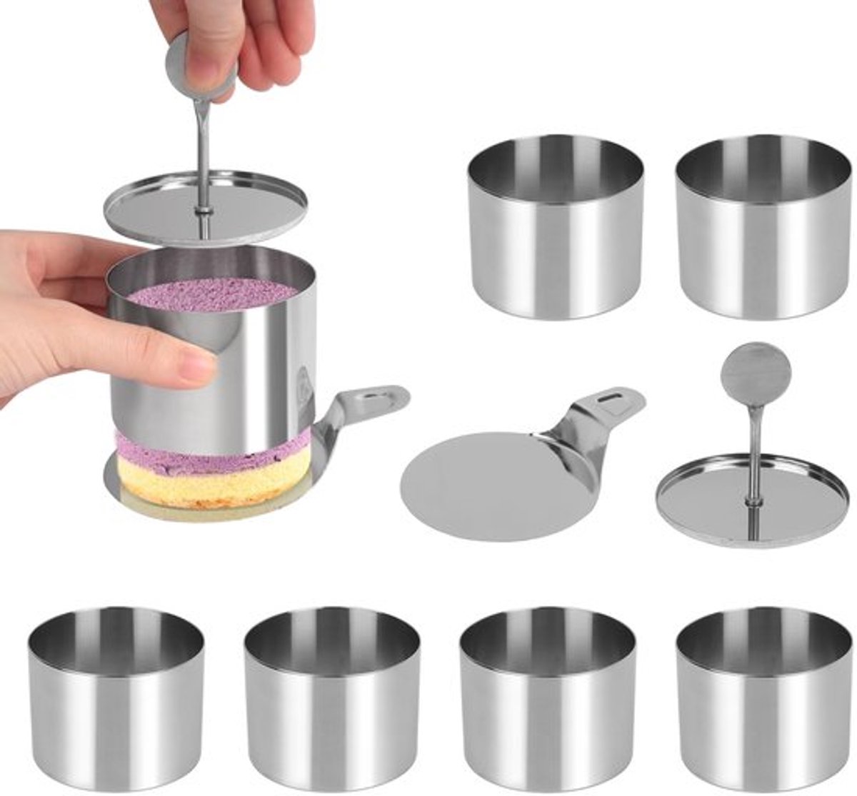 OmGoods - Dailygoody - Mini Cheesecake Molds - Cake Ring - Voor mini