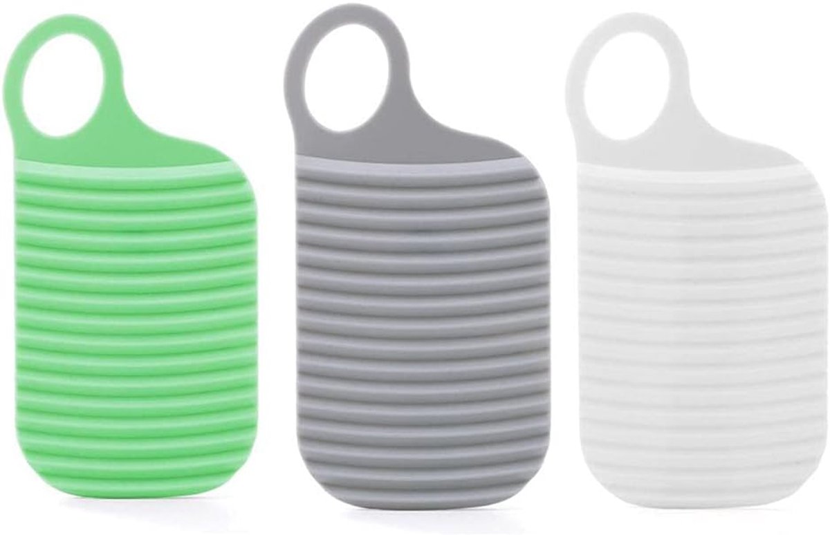 Mini Wasbord - Draagbaar Hulpmiddel - Handwas Kleding - Opvouwbaar Lichtgewicht - 18.5 x 9.5 cm - Geel Patroon