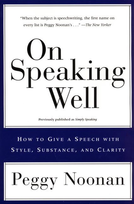 On Speaking Well - cover