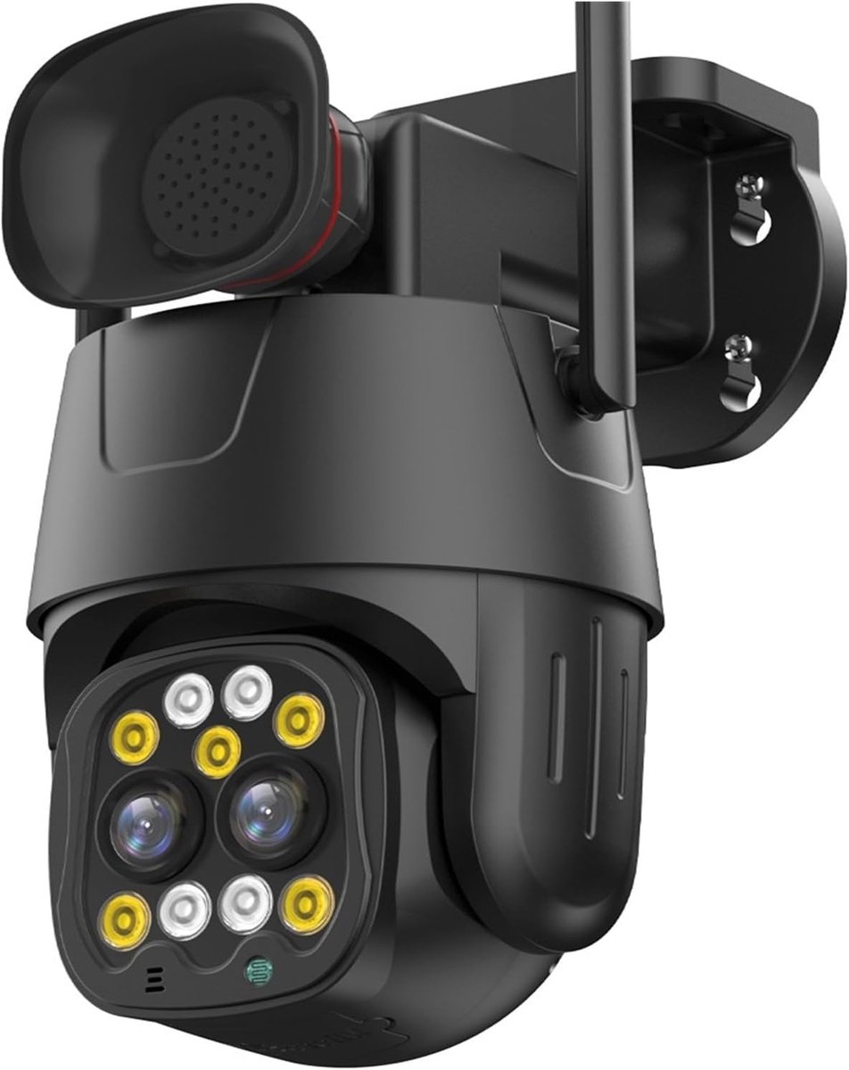 4G Beveiligingscamera - PTZ Camera IP Camera - Huis Beveiligen - Dubbele Lens 8x Zoom - 8MP - Wit