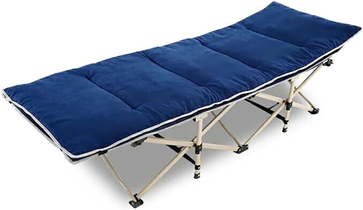 Ligstoelkussen - Tuinkussen Stoelkussen - Ontspannen Buiten - Antislip Achterkant - 178 x 67 cm - Blauw