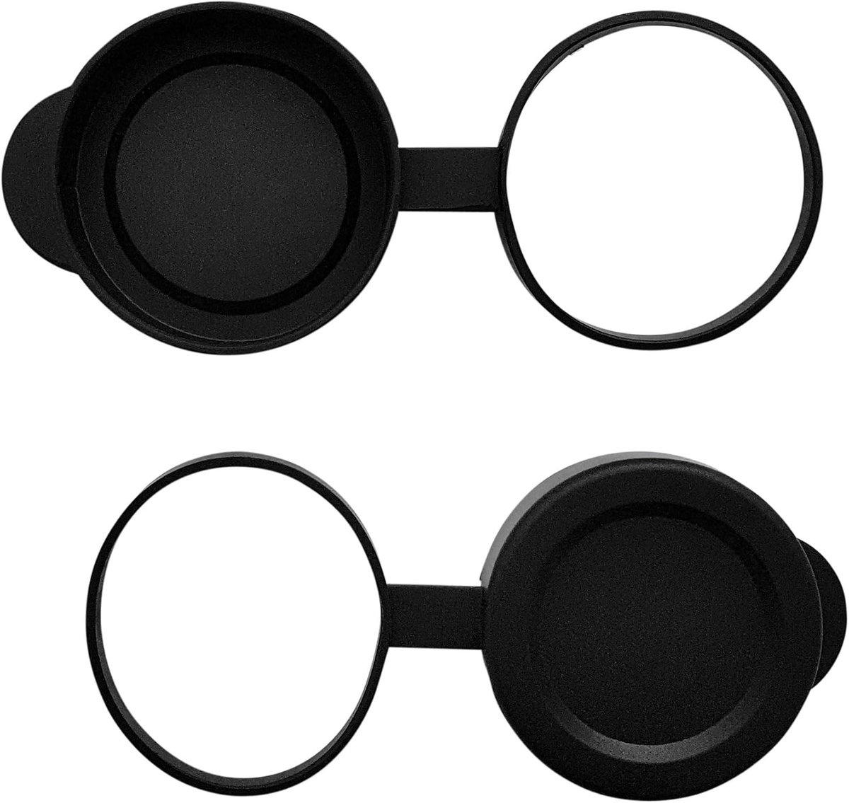 Lenskappen voor Verrekijker/Monoculair - Zwart Rubber - Perfecte Pasvorm 50,5-51,8 mm - Voor Bescherming van Lenzen