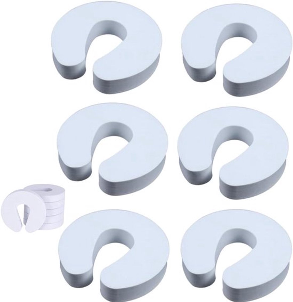 Set van 6 deurstoppers voor baby - beknelling voorkomen