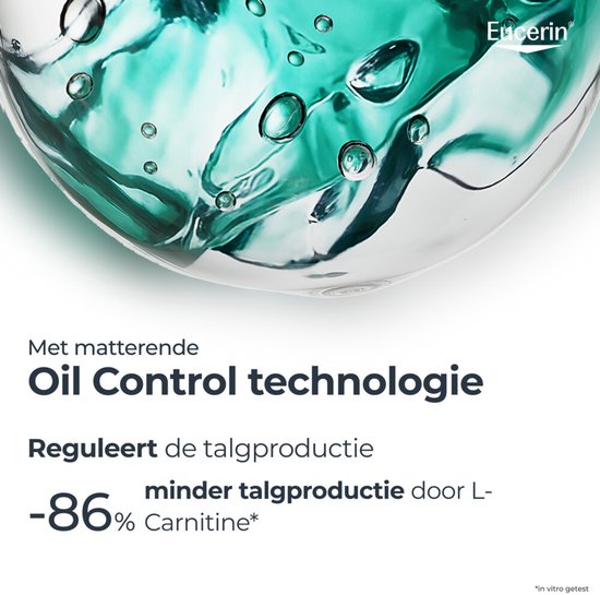 Eucerin Sun Oil Control Gel-Crème Zonnebrand Gezicht - SPF 50+ - Zonbescherming voor Vette en Acne-gevoelige Huid - 50 ml